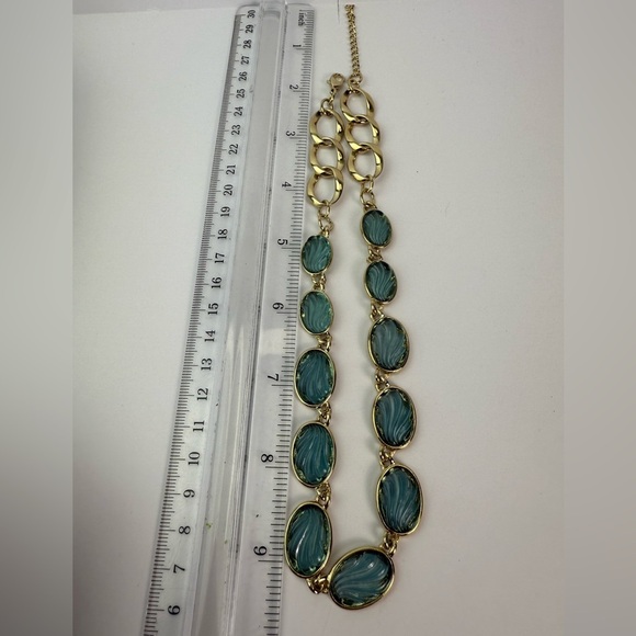 Vintage beach goddess faux gripoux/ cabochon  necklace - Picture 5 of 13